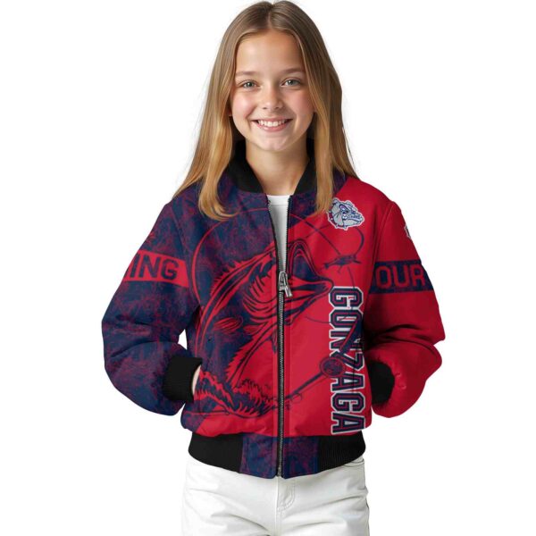 custom gonzaga bulldogs fishing rod red jacket top rated