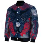 custom gonzaga bulldogs praying hands blue jacket best selling