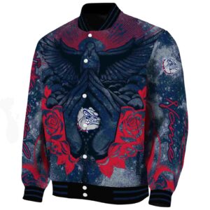 custom gonzaga bulldogs praying hands blue jacket best selling