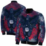 custom gonzaga bulldogs praying hands blue jacket best selling