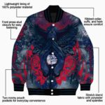 custom gonzaga bulldogs praying hands blue jacket best selling