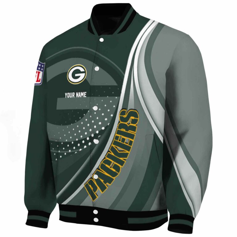 custom green bay packers wave patterns green jacket best selling