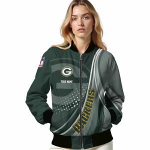 custom green bay packers wave patterns green jacket latest model