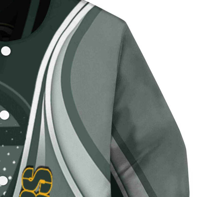 custom green bay packers wave patterns green jacket premium grade