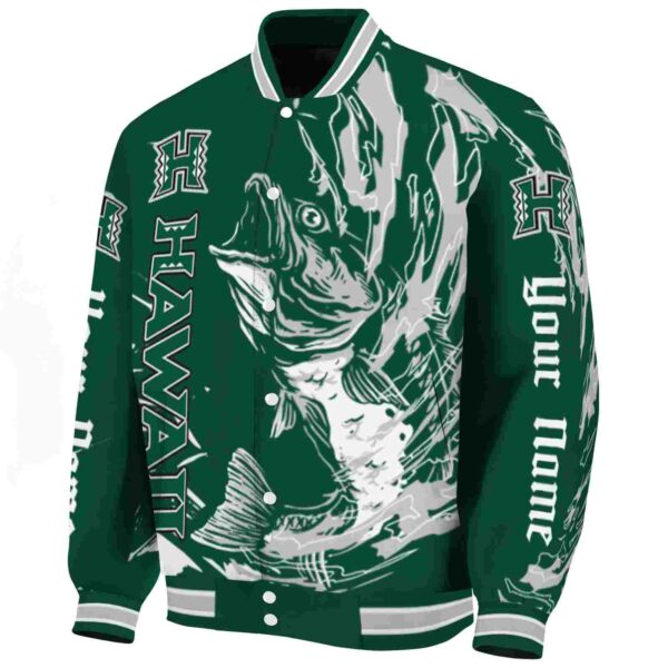 custom hawaii rainbow warriors fishing passion green white jacket best selling