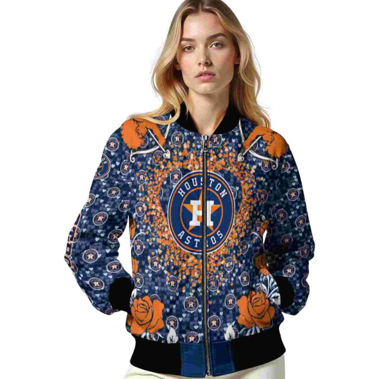 custom houston astros heart explosion blue jacket latest model