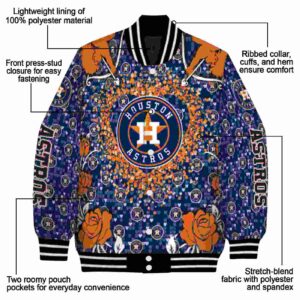 custom houston astros heart explosion blue jacket new arrival