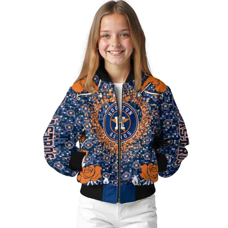 custom houston astros heart explosion blue jacket top rated