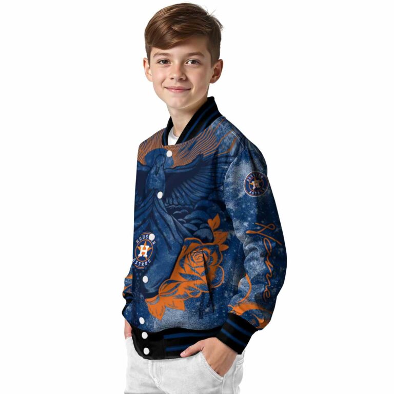 custom houston astros praying hands blue jacket trendy