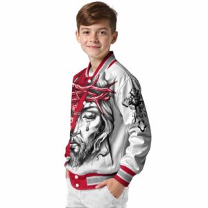 custom houston cougars jesus tears red white jacket trendy