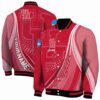 custom houston cougars wave patterns red jacket fashion forward