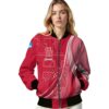 custom houston cougars wave patterns red jacket latest model