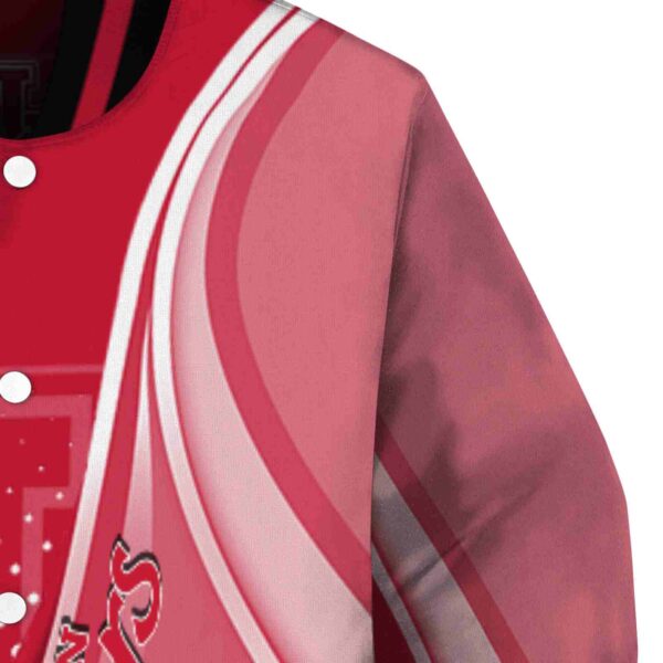 custom houston cougars wave patterns red jacket premium grade