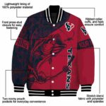 custom houston texans fishing rod red jacket best selling