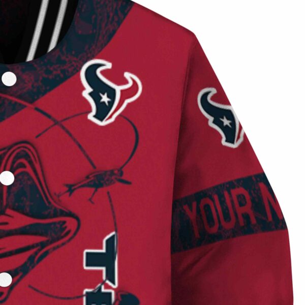custom houston texans fishing rod red jacket premium grade