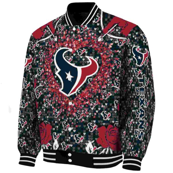 custom houston texans heart explosion blue jacket best selling