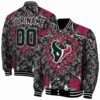 custom houston texans heart explosion blue jacket fashion forward