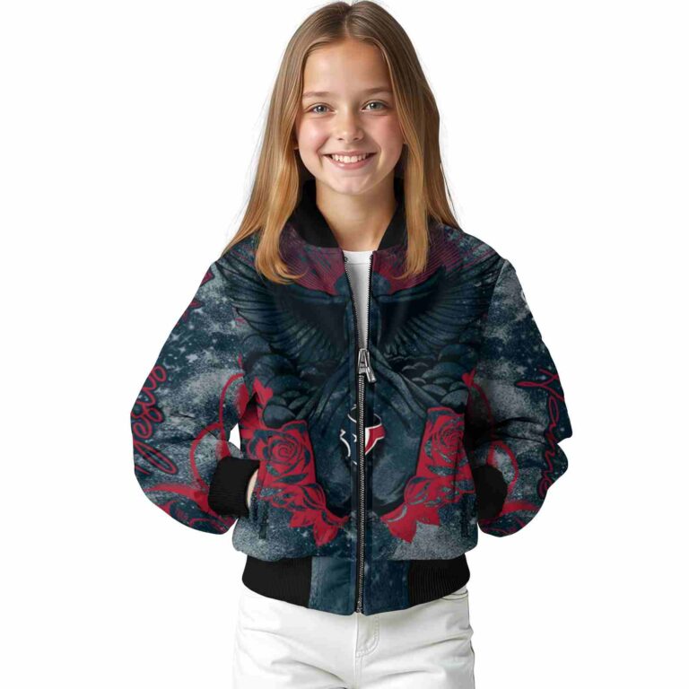 custom houston texans praying hands blue jacket top rated