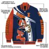 custom illinois fighting illini mickey football blue white jacket new arrival