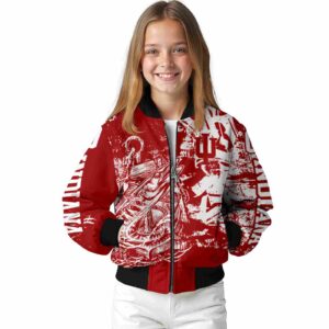 custom indiana hoosiers fishing art red jacket top rated