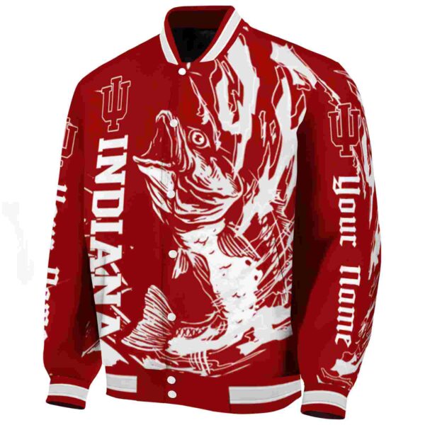 custom indiana hoosiers fishing passion red white jacket best selling