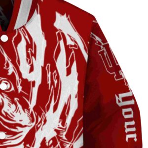 custom indiana hoosiers fishing passion red white jacket premium grade