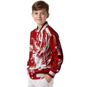 custom indiana hoosiers fishing passion red white jacket trendy