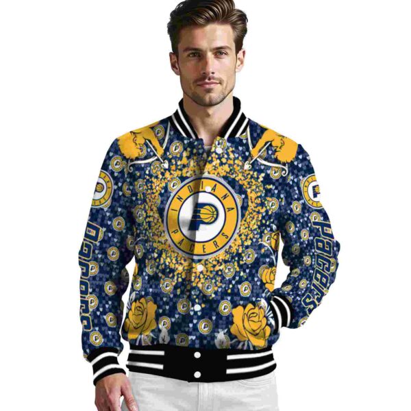 custom indiana pacers heart explosion blue jacket high quality