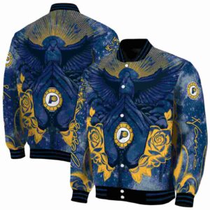 custom indiana pacers praying hands blue jacket fashion forward