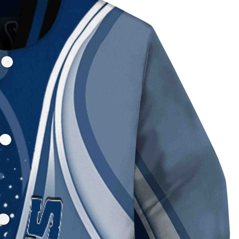 custom indianapolis colts wave patterns blue jacket premium grade
