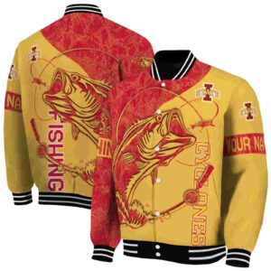 custom iowa state cyclones fishing rod gold jacket fashion forward