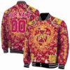 custom iowa state cyclones heart explosion red jacket fashion forward