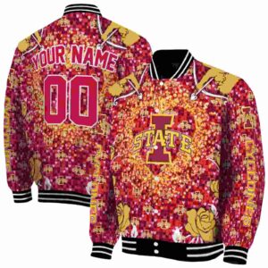 custom iowa state cyclones heart explosion red jacket fashion forward