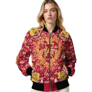 custom iowa state cyclones heart explosion red jacket latest model