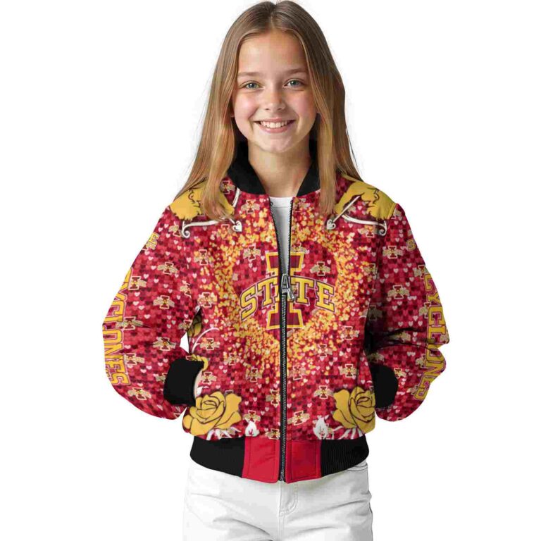 custom iowa state cyclones heart explosion red jacket top rated