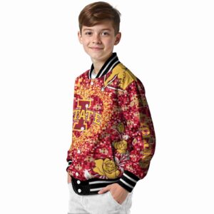 custom iowa state cyclones heart explosion red jacket trendy