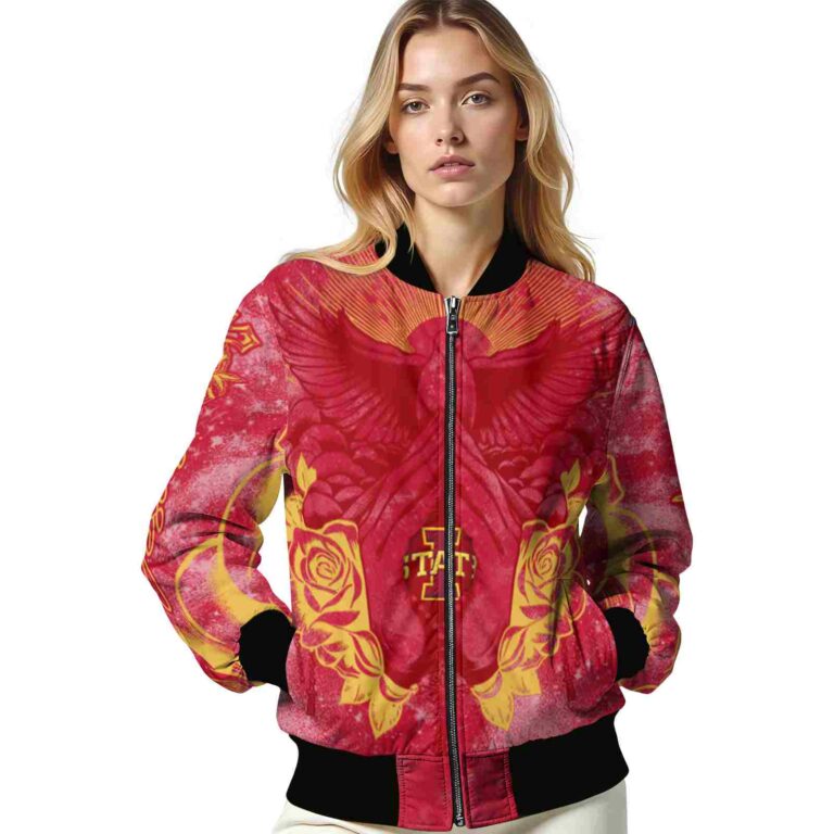 custom iowa state cyclones praying hands red jacket latest model