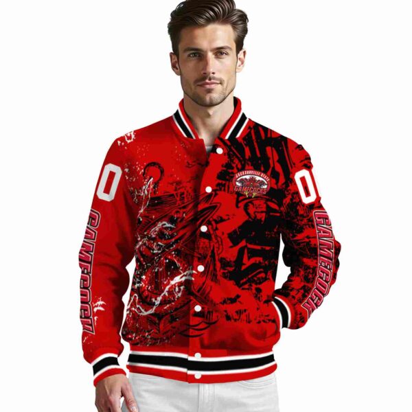 custom jacksonville state gamecocks fishing art red jacket high quality
