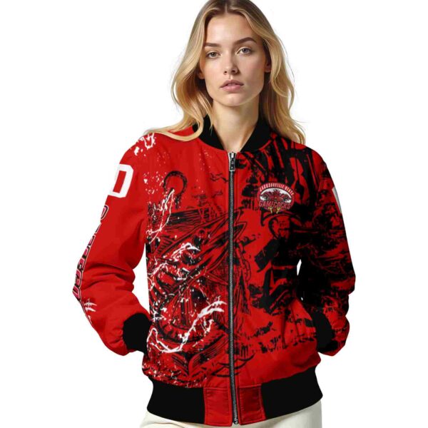 custom jacksonville state gamecocks fishing art red jacket latest model