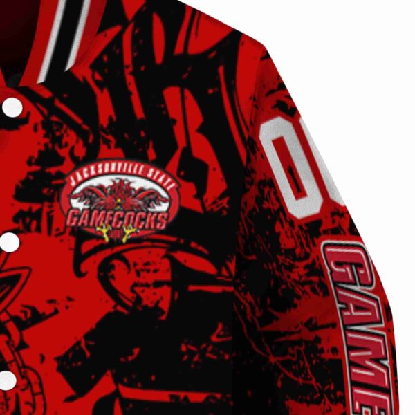 custom jacksonville state gamecocks fishing art red jacket premium grade
