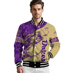 custom james madison dukes fishing rod gold jacket high quality