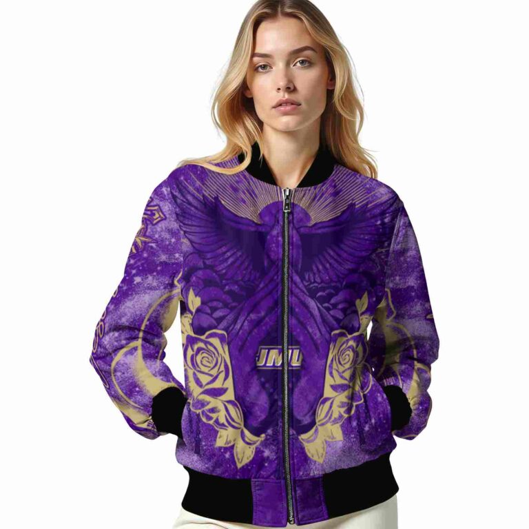 custom james madison dukes praying hands purple jacket latest model