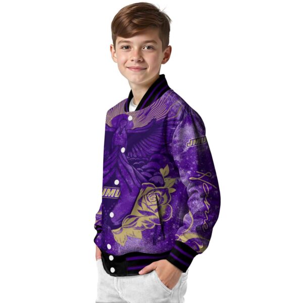 custom james madison dukes praying hands purple jacket trendy