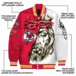 custom kansas city chiefs jesus tears red white jacket best selling