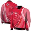custom kansas city chiefs wave patterns red jacket fashion forward