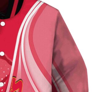 custom kansas city chiefs wave patterns red jacket premium grade