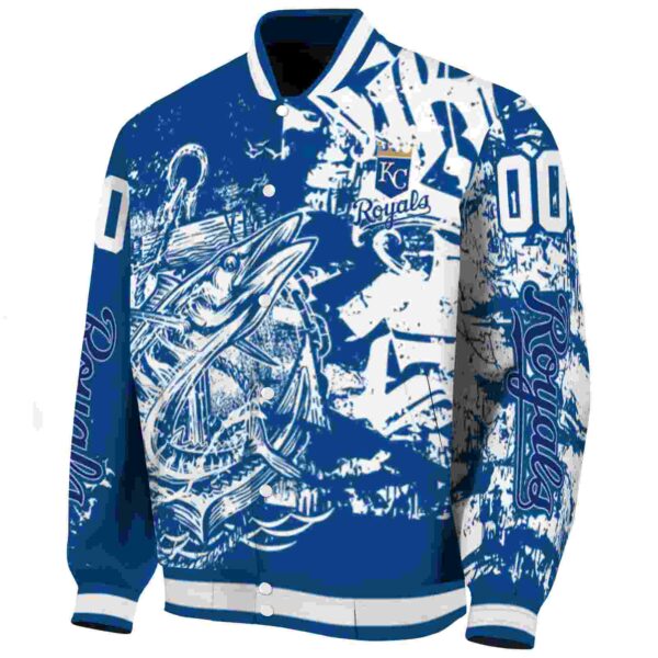 custom kansas city royals fishing art royal blue jacket best selling