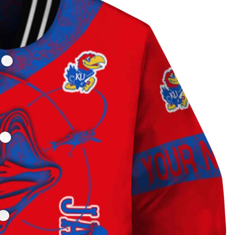 custom kansas jayhawks fishing rod crimson jacket premium grade