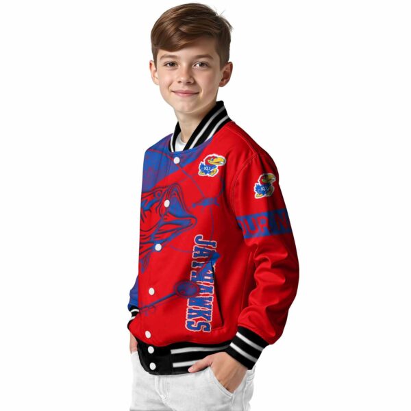 custom kansas jayhawks fishing rod crimson jacket trendy