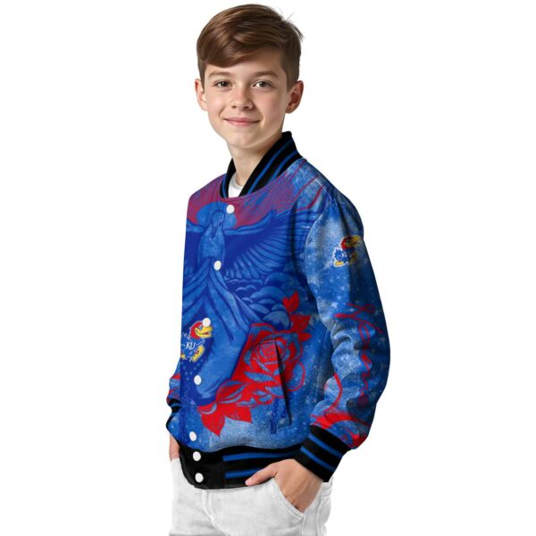custom kansas jayhawks praying hands blue jacket trendy